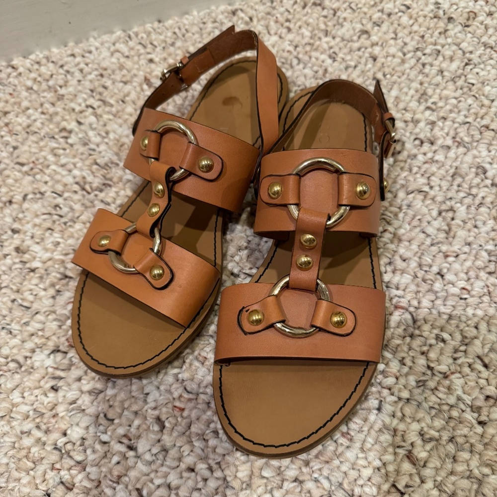 J. Crew Ladies Italian Leather Sandals Size 8